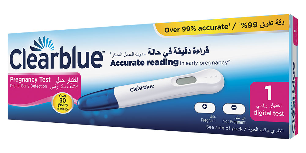 احصلي على نتائج واضحة بالكلمات باستخدام اختبار الحمل Clearblue Digital